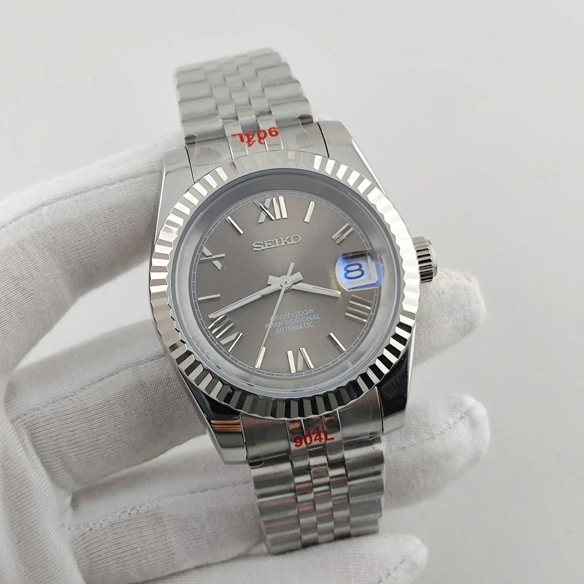 Seiko Mod Datejust "Grey Roman"