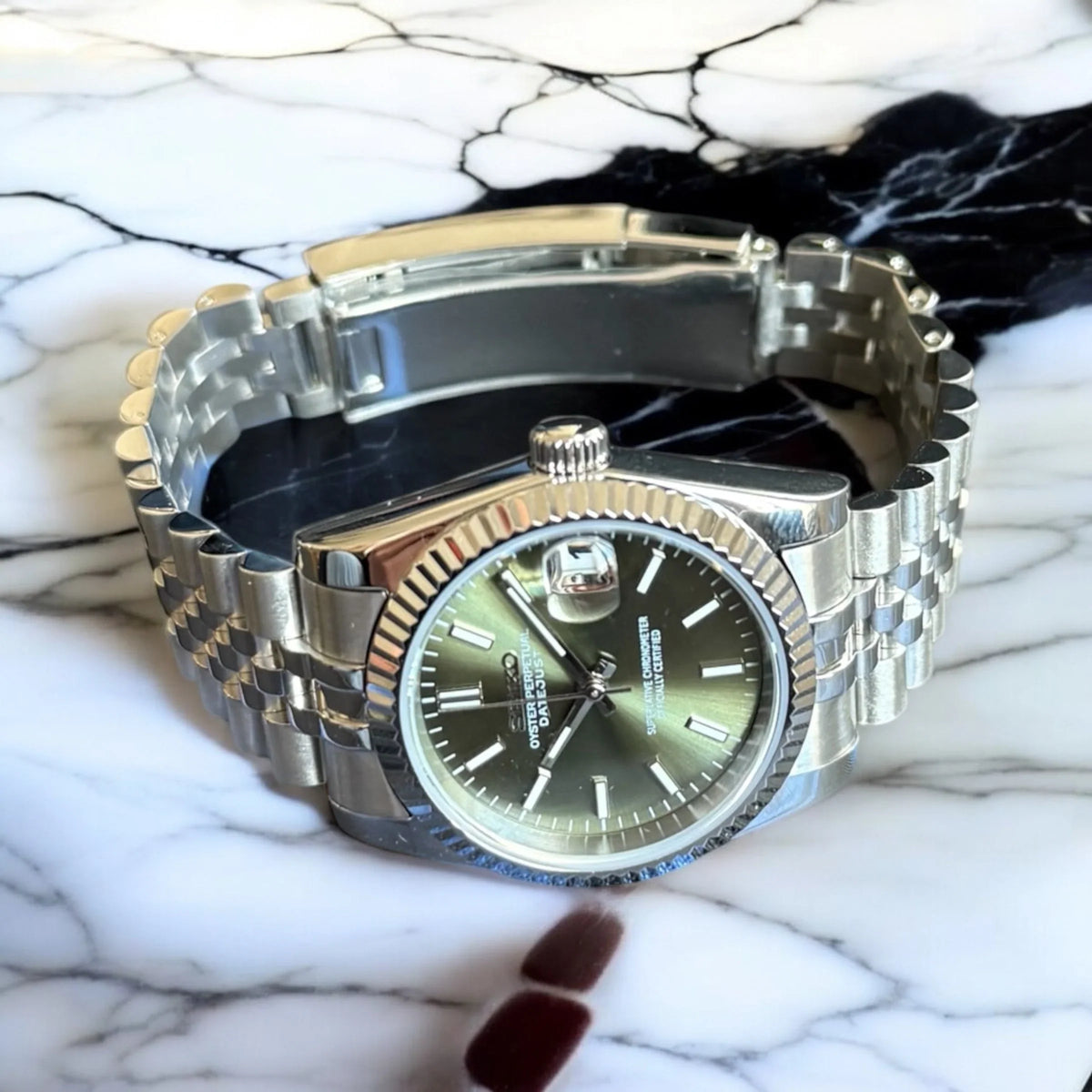 Seiko Mod Datejust "Olive Green"