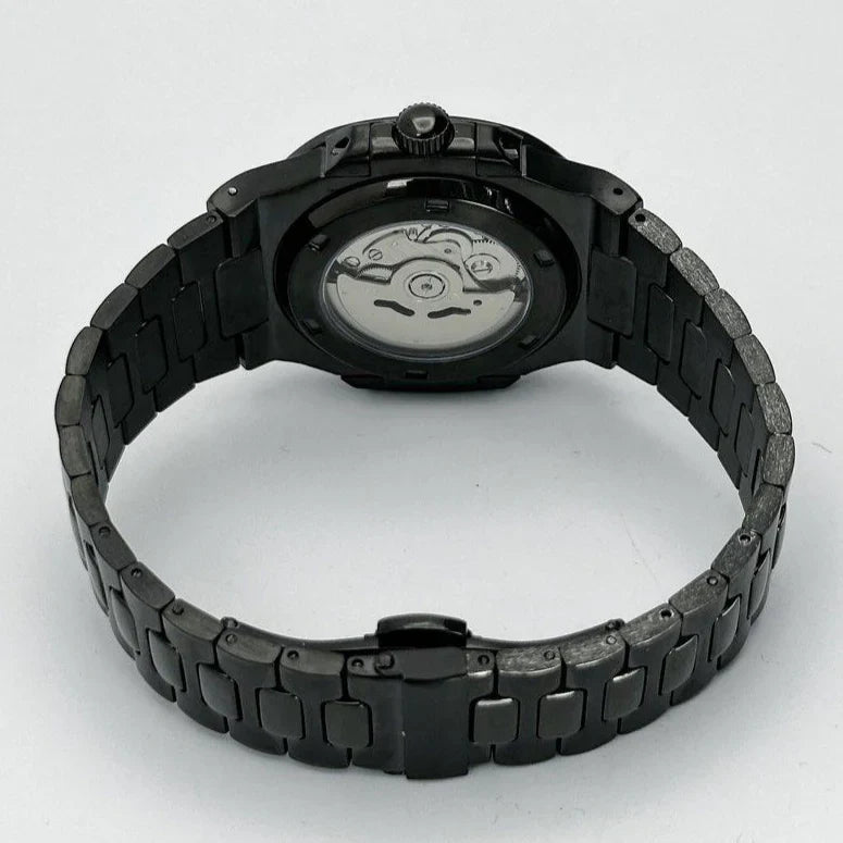 Seiko Mod Nautilus "Open Heart All Black"